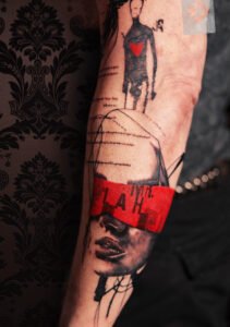 Custom tattoo by Paul Talbot at Modern Electric near Birmingham UK