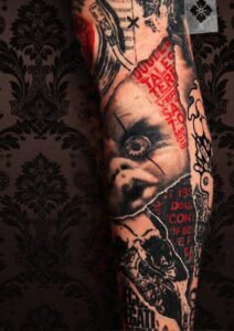 Custom tattoo by Paul Talbot at Modern Electric near Birmingham UK