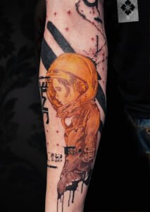 Custom tattoo by Paul Talbot at Modern Electric near Birmingham UK