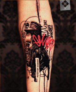 Custom tattoo by Paul Talbot at Modern Electric near Birmingham UK