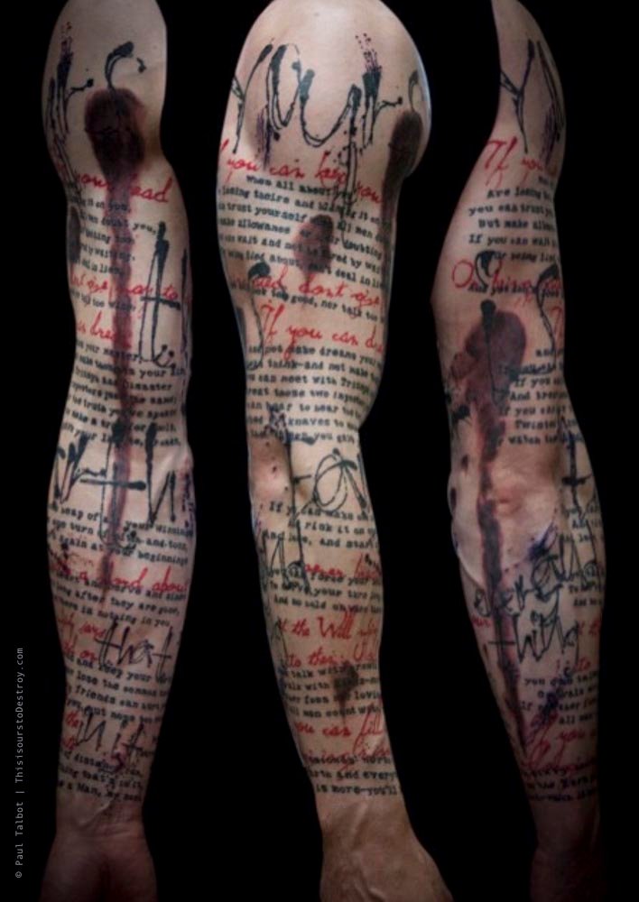 Paul Talbot Tattoo Art Graphic Collage Tattoo by Paul Talbot at Modern Electric near Birmingham UK