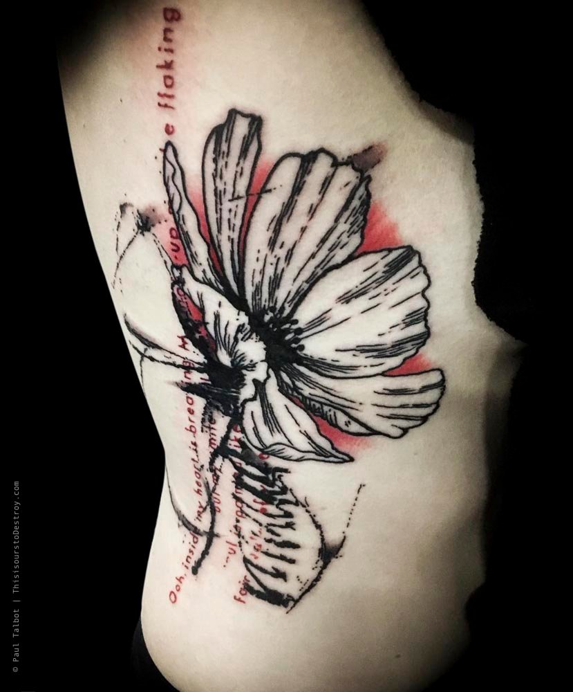 Paul Talbot Tattoo Art Graphic Collage Tattoo by Paul Talbot at Modern Electric near Birmingham UK