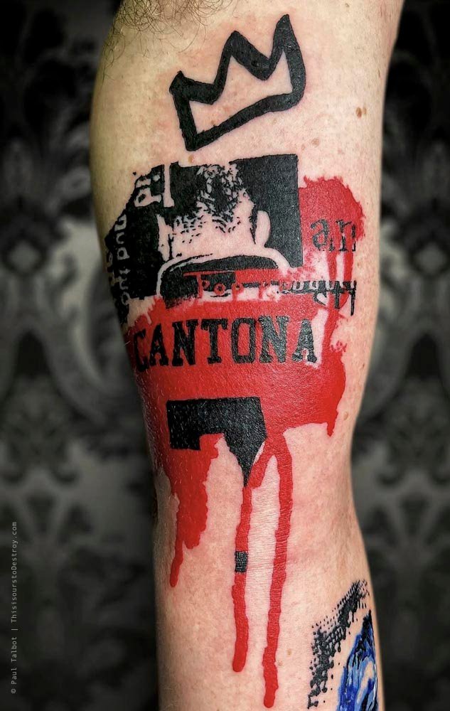 Paul Talbot Tattoo Art Graphic Collage Tattoo by Paul Talbot at Modern Electric near Birmingham UK