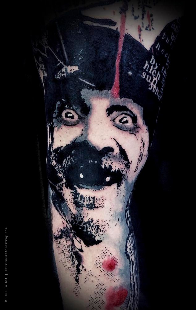 Paul Talbot Tattoo Art Graphic Collage Tattoo by Paul Talbot at Modern Electric near Birmingham UK